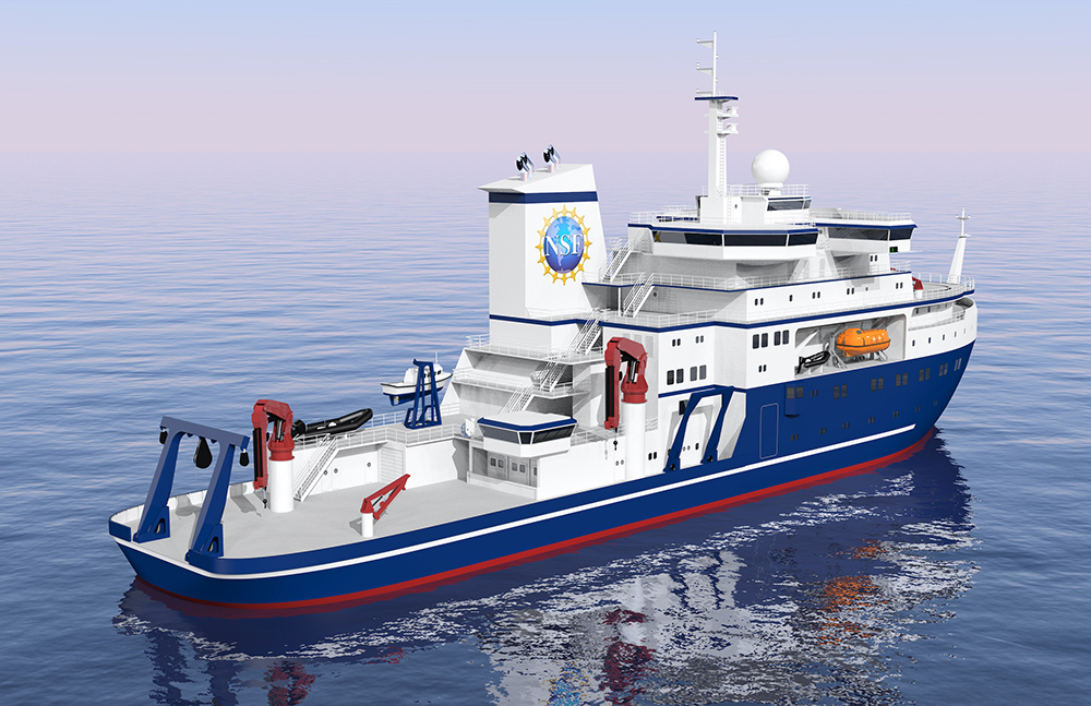 Conceptual rendering of the new Antarctic Research Vessel