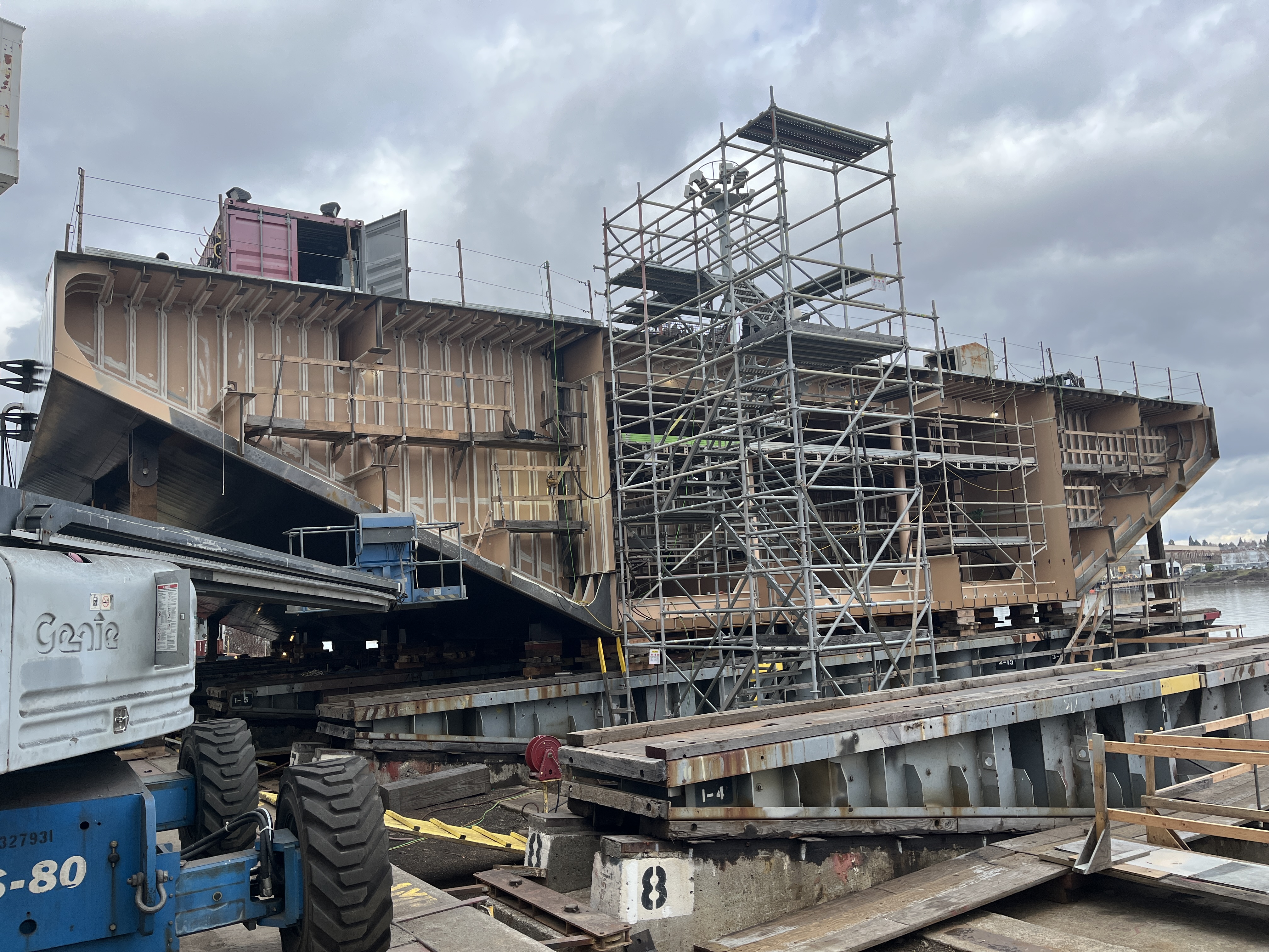 Preparations Underway for a new Barge Pier at NSF McMurdo Station