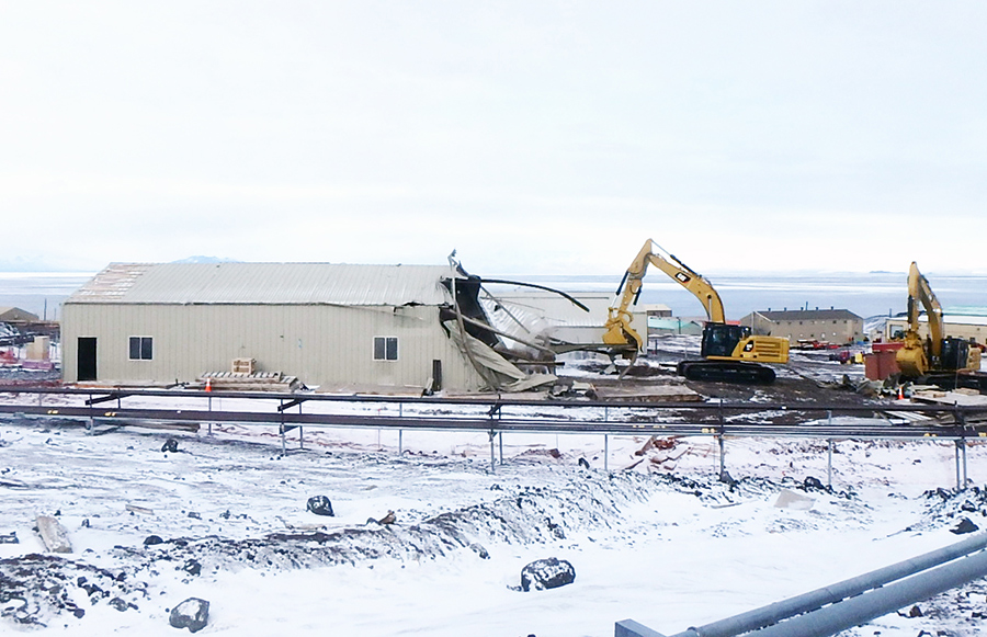 Demolition of McMurdo Structures Makes Way For AIMS Construction